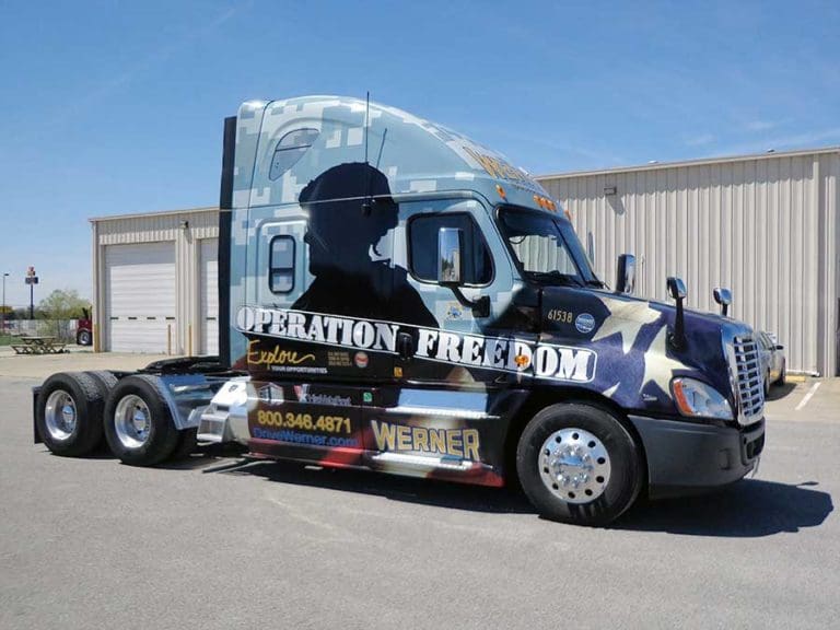 Does this truck make you look twice? Werner Operation Freedom Truck